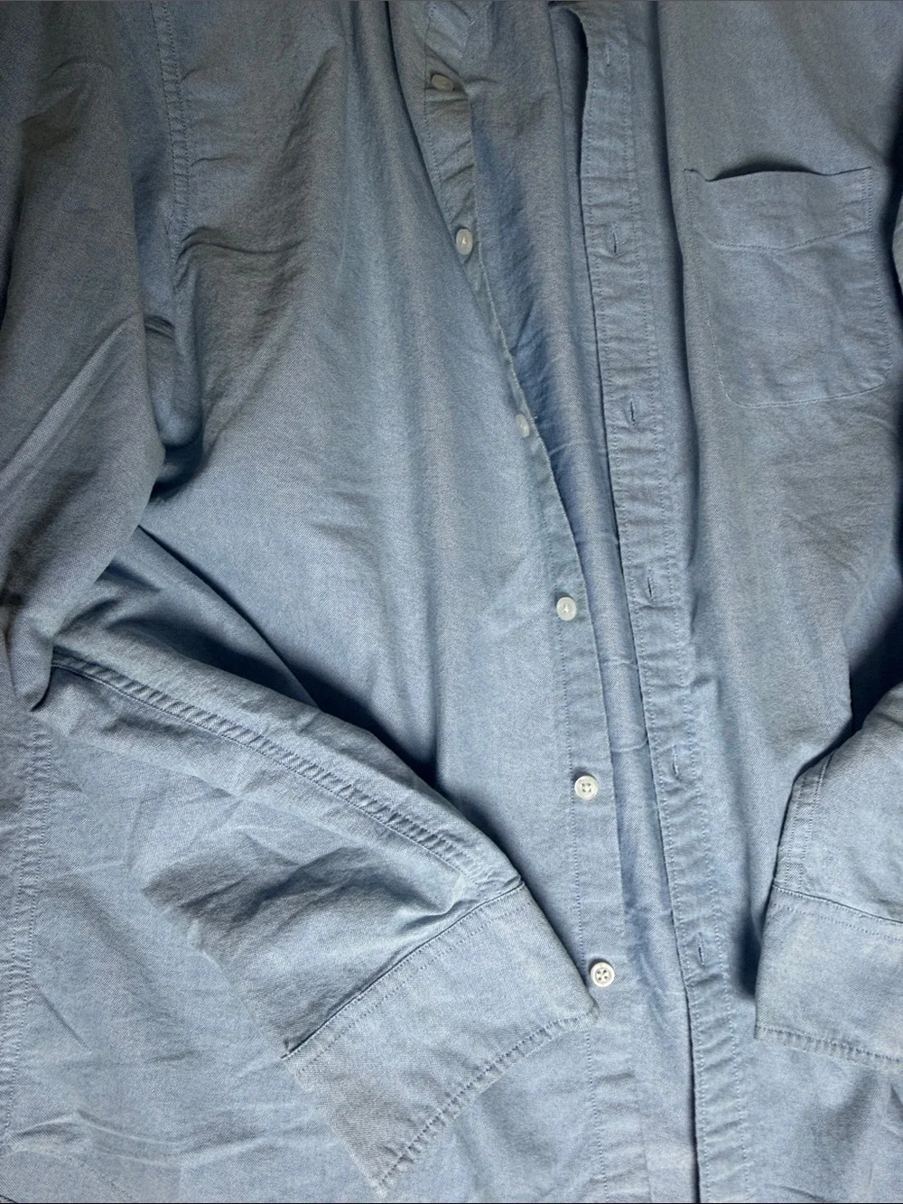 J. Crew Light Blue Button-Down Shirt Jacket